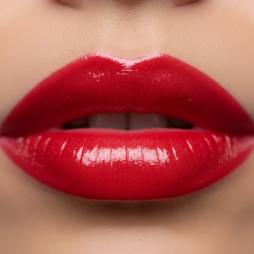 bcBabes List erscorts classifieds BC. Close-up of slightly parted lips wearing glossy red lipstick.